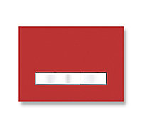 Стеклянная клавиша смыва Lavinia Boho RelFix 3805005R (цвет красный)