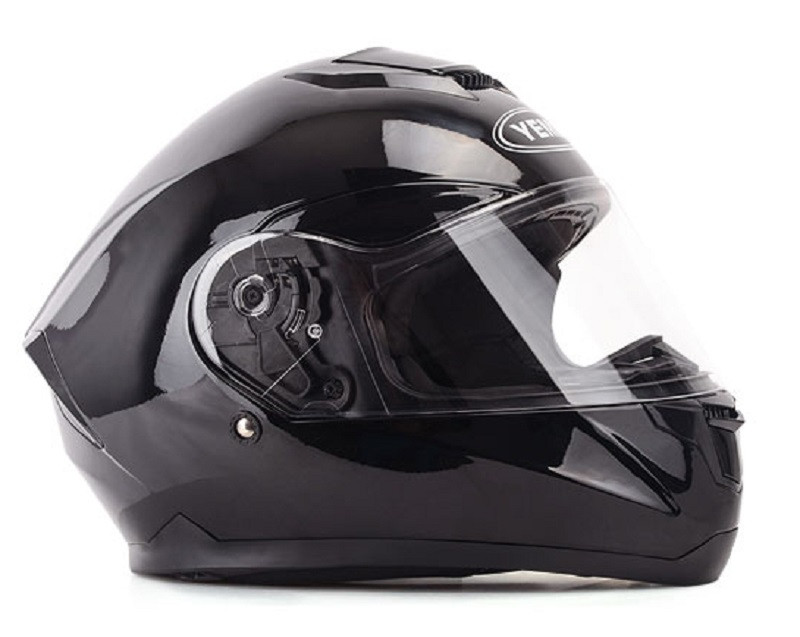 Шлем мотоциклетный YM-831,Черный (размер S)