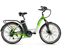 Электровелосипед Eltreco White бело-зеленый