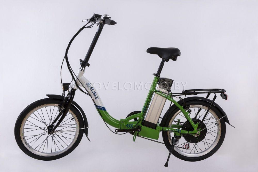 Электровелосипед Elbike GALANT бело-зеленый - фото 1 - id-p167397622