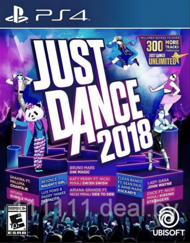 Just Dance 2018 для PS4 \\ Джаст Дэнс 2018 для ПС4 - фото 1 - id-p167398055