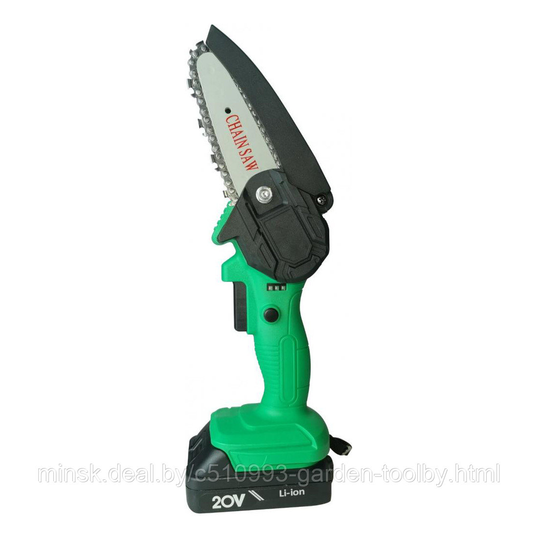 Пила цепная аккумуляторная GreenSaw 24V, 4" (10см) 28 звеньев - фото 1 - id-p167403388