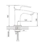 Смеситель для умывальника Gappo G1207 с гигиеническим душем - фото 4 - id-p157293568