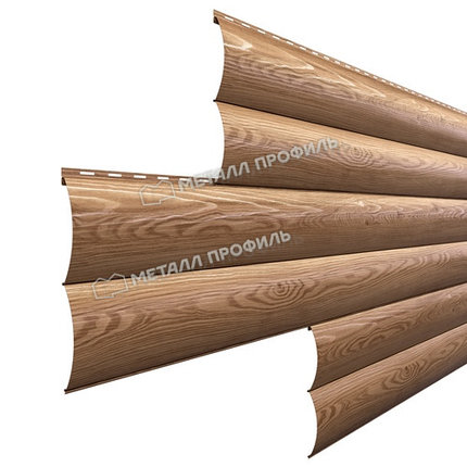 Сайдинг Woodstock Волна покрытие Ecosteel текстурированный 0,5мм, фото 2