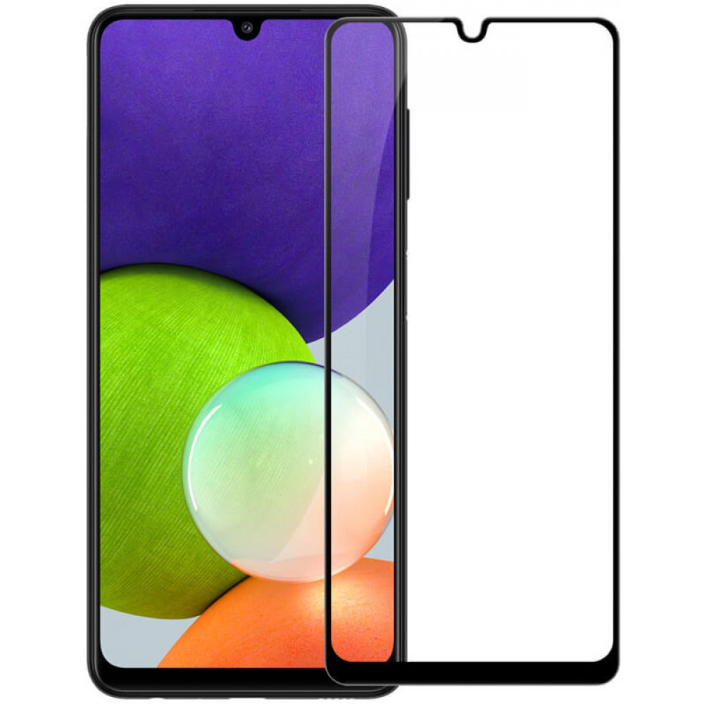 Защитное стекло Samsung A22 (4G) (Черное) с полной проклейкой EXPERTS FULL SCREEN GLASS 9D - фото 1 - id-p167327351