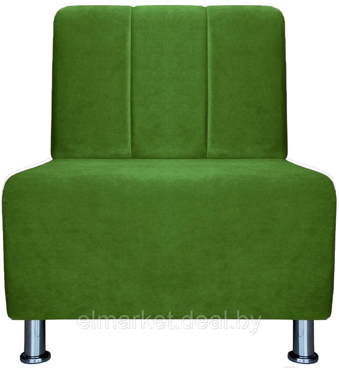 Кресло Бриоли Руди полоса В26 зеленый - фото 1 - id-p167423567