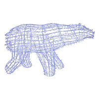 Фигура объемная «Полярный медведь» 210х10 см, 1500 LED, IP65, цвет свечения белый NEON-NIGHT