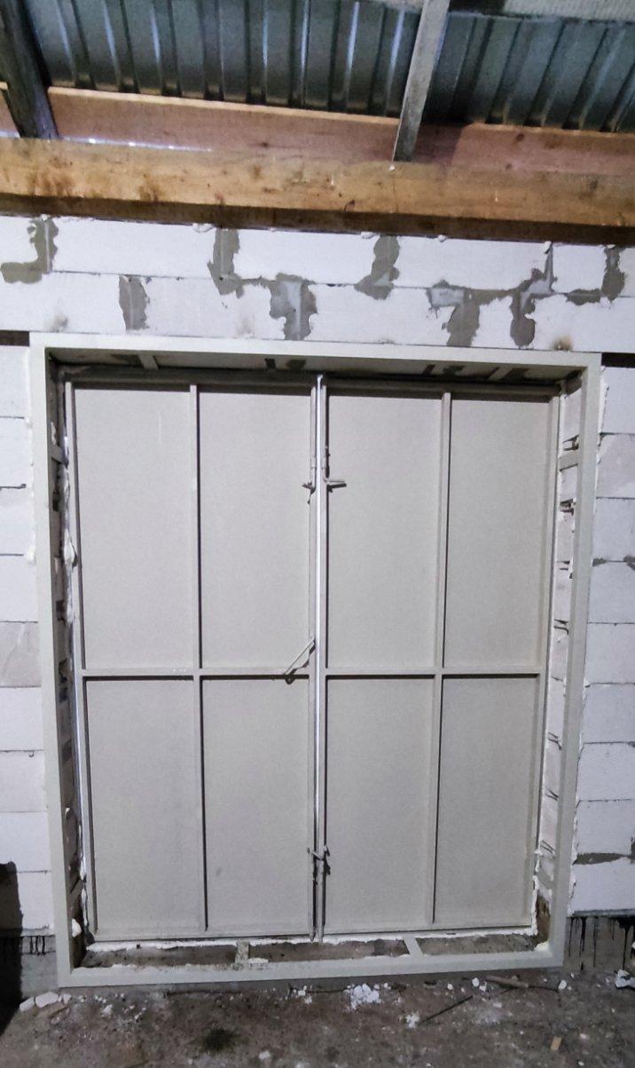 Ворота для гаража металлические распашные - фото 3 - id-p167427080
