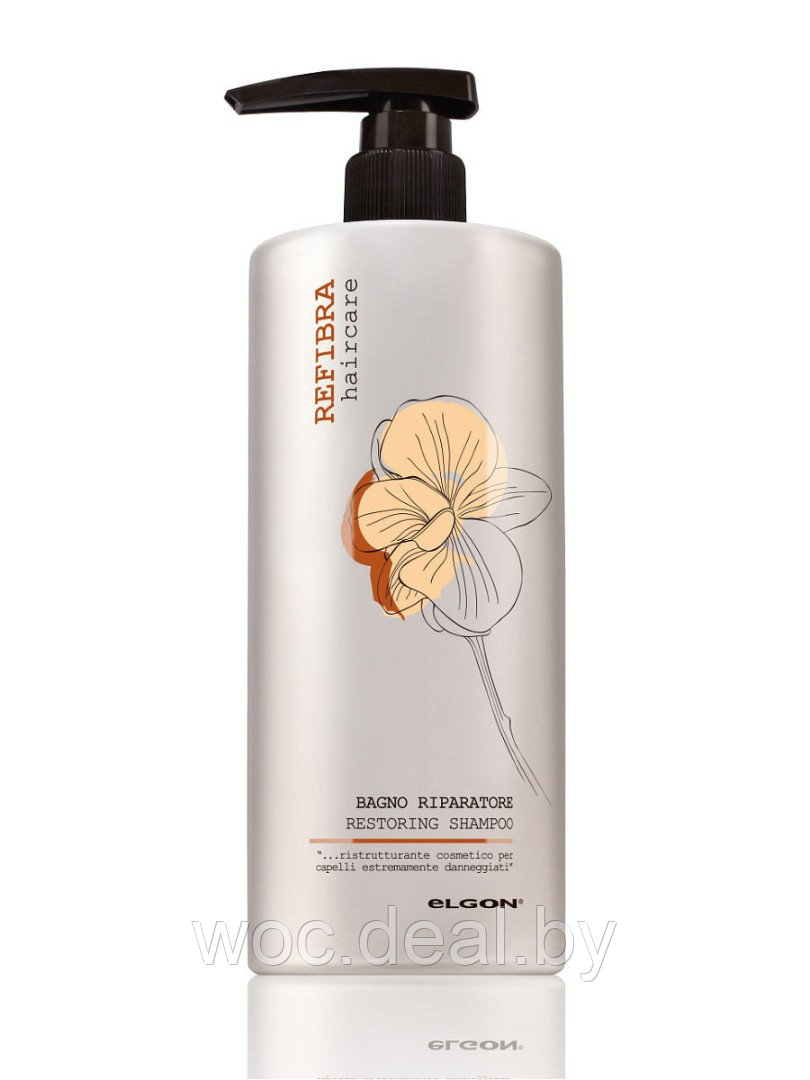 Elgon Восстанавливающий шампунь для сильно поврежденных волос Restoring Refibra, 750 мл - фото 1 - id-p167433017