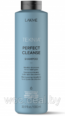 Lakme Шампунь мицеллярный для всех типов волос Perfect Cleanse Teknia, 1000 мл - фото 1 - id-p167429895