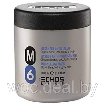 EchosLine Маска Анти-желтизна M6 Anti-yellow Mask, 1000 мл - фото 1 - id-p167430988