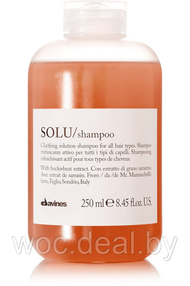 Davines Активно-освежающий шампунь для глубокого очищения Solu/shampoo, 250 мл - фото 1 - id-p167431130