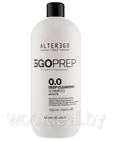 Alter Ego Глубоко очищающий шампунь для волос Deep Cleansing EgoPrep EgoLiss 1000 мл - фото 1 - id-p167433253