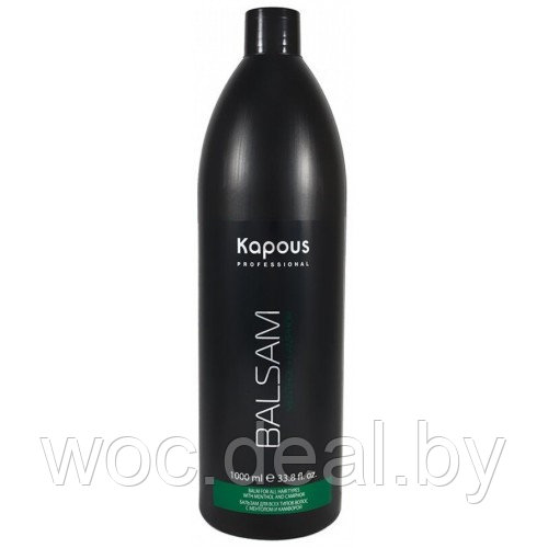 Kapous Professional Бальзам для всех типов волос с ментолом и маслом камфоры, 1000 мл - фото 1 - id-p167430078