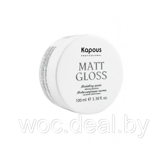 Kapous Professional Моделирующая паста для волос сильной фиксации Matt Gloss 100 мл - фото 1 - id-p167430109