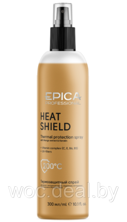 Epica Professional Спрей термозащитный Heat Shield Daily Haircare, 200 мл - фото 1 - id-p167433386