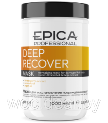 Epica Professional Маска для восстановления поврежденных волос Deep Recover, 1000 мл - фото 1 - id-p167433392