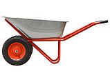Тачка строительная ECO WB351-2 (130л, 350кг, 2 пневмоколеса 4.00-8), фото 2