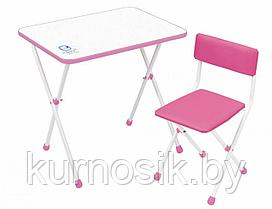 Набор детской складной мебели Ника «Умка-фантазер»  с 3 до 7 лет (арт. НДУ1) розовый