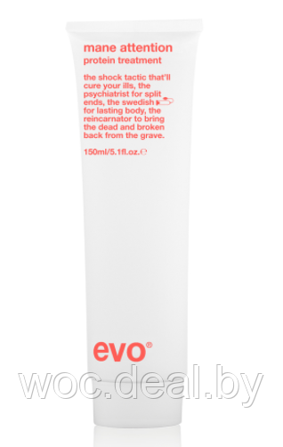 Evo Укрепляющий протеиновый уход для волос Mane Attention Protein Treatment, 150 мл - фото 1 - id-p167433548