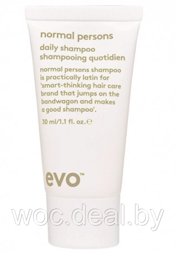 Evo Шампунь для ежедневного ухода за волосами Normal Persons Daily Shampoo, 30 мл - фото 1 - id-p167433572