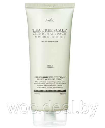 La'dor Маска для очищения кожи головы Tea Tree Scalp Clinic Hair Pack, 200мл - фото 1 - id-p167433642