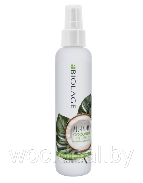 Matrix Несмываемый кокосовый флюид для волос Biolage All-in-One Сoconut Infusion Spray, 150 мл - фото 1 - id-p167429469