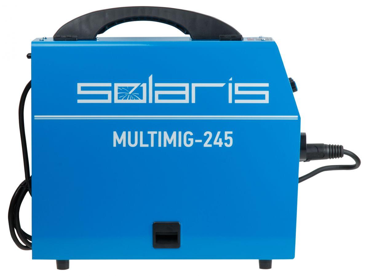 Полуавтомат сварочный Solaris MULTIMIG-245 (220В; MIG/FLUX/MMA/TIG; евроразъем; горелка 3 м; смена полярности) - фото 4 - id-p167436572