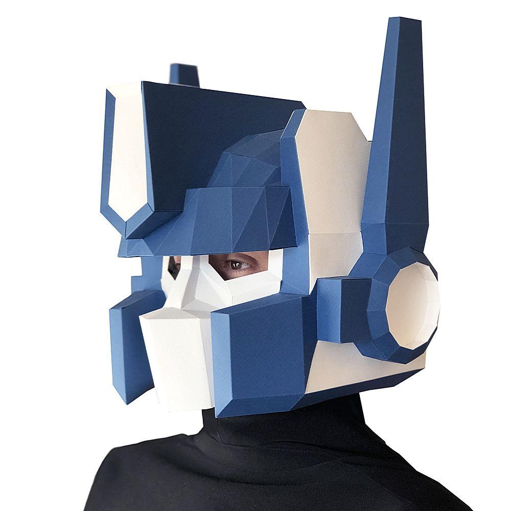 3Д Оригами Маска Оптимус Прайм / 3D Оригами / Конструктор / Paperraz / Паперраз, фото 1