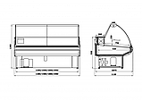 Холодильная витрина Enteco master ВИЛИЯ 120 ВС среднетемпературная, без боковин, фото 2