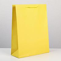 Пакет ламинированный "Жёлтый", L 31 х 40 х 11,5 см