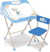 Комплект детской мебели Ника 3в1: стол + парта + мольберт «Нашидетки» с 3 до 7 лет (арт.КНД5) С охотником