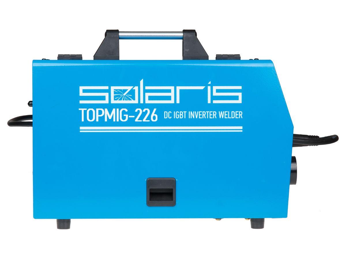 Полуавтомат сварочный Solaris TOPMIG-226 с горелкой 3 м (220В; MIG/FLUX; евроразъем; горелка 3 м) - фото 6 - id-p167439109