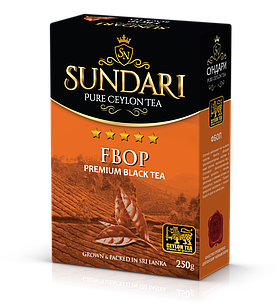 Чай черный листовой Сундари FBOP Sundari Premium Tea, пр-во Шри-Ланка 100 г