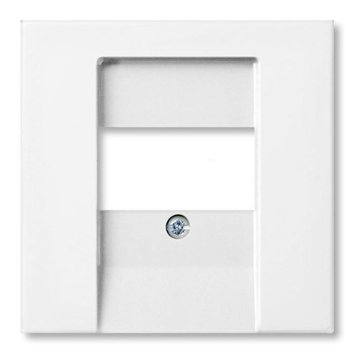 Лицевая панель для аккустических и 2хUSB розеток, шале белый