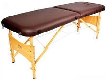 Массажный стол Atlas Sport складной 2-с деревянный 60 см (коричневый) без аксессуаров