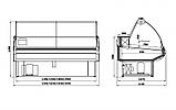 Холодильная витрина Enteco master ВИЛИЯ 150 ВСн универсальная, с боковинами, фото 2