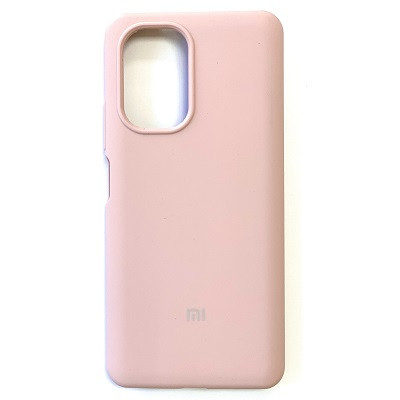 Силиконовый чехол Silicone Case светло-розовый для Xiaomi Poco F3 - фото 1 - id-p159090183