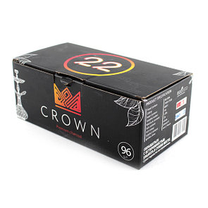 Crown 22 мм 96 шт Уголь кокосовый для кальяна
