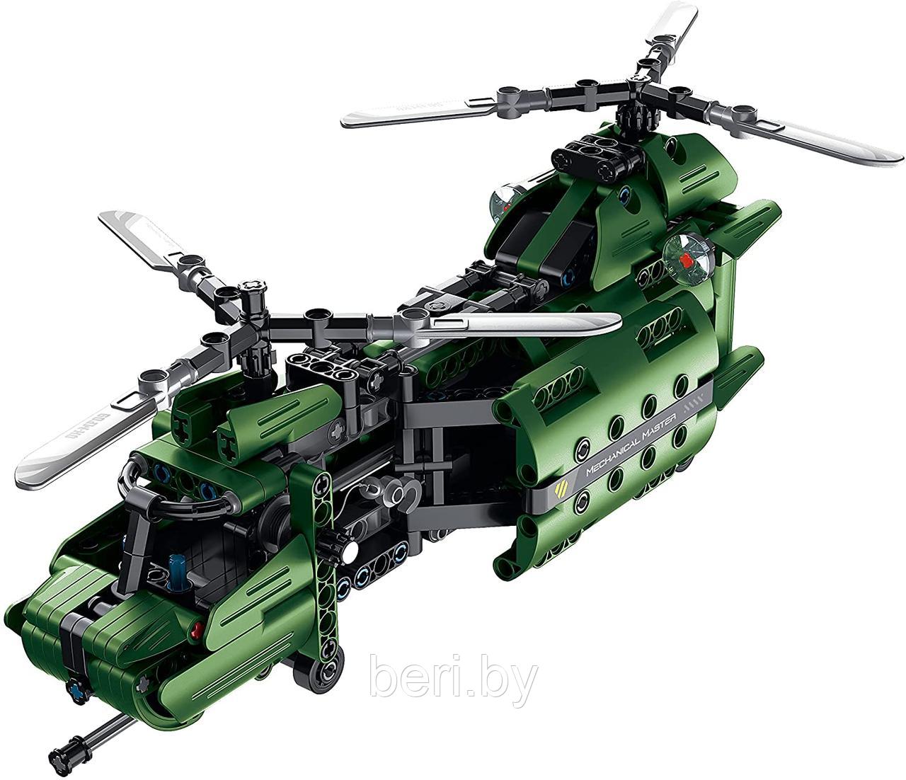 6809 Конструктор QiHui Technic "Военный вертолет 2в1", 335 деталей, аналог Лего Техник - фото 7 - id-p167451199