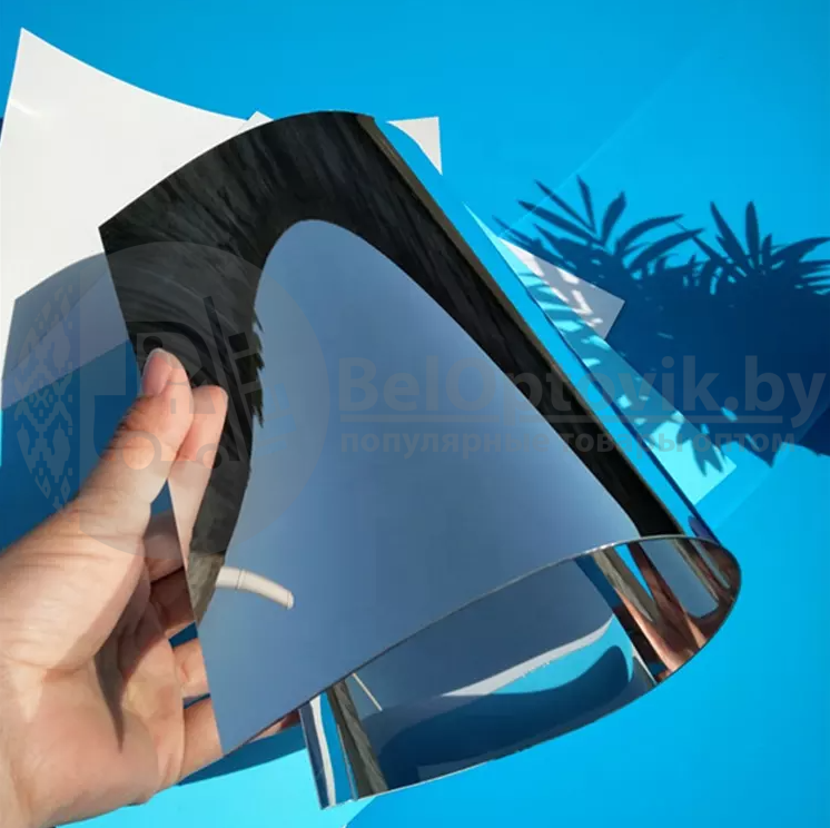 Зеркальный гибкий ПВХ пластик (небьющееся зеркало) , закругленные углы. Зеркальные пластиковые панели - фото 6 - id-p167460956