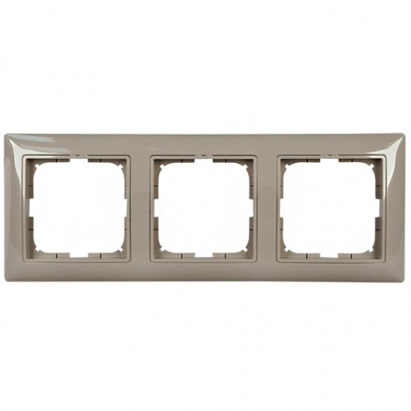 Рамка 3 поста, серый