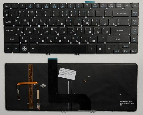 Клавиатура ноутбука ACER ASPIRE V5-431 с подсветкой