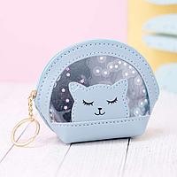 Кошелёк "Smiling sleeping cat", blue