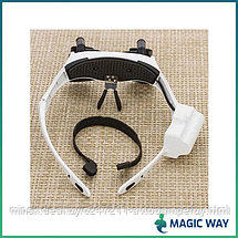Лупа-очки налобная бинокулярная 10x15x20x25x с подсветкой (2 LED) Watch Repair Magnifier Upgraded Version, фото 3