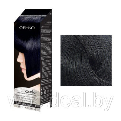C:EHKO Стойкая крем-краска для волос C:COLOR, 50 мл, 11 Синяя ночь - фото 1 - id-p167473290