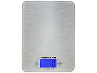 Весы кухонные NORMANN ASK-266 (5 кг; стекло 3 мм; дисплей 45х23 мм с подсветкой)