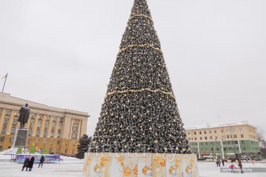 Новогодний шар глянцевый, диаметр 100 мм - фото 3 - id-p167486692