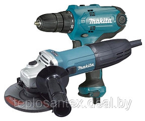 Набор электроинструмента MAKITA DK 0121 (Дрель-шуруповерт DF 0300 + Углошлифмашина GA5030)