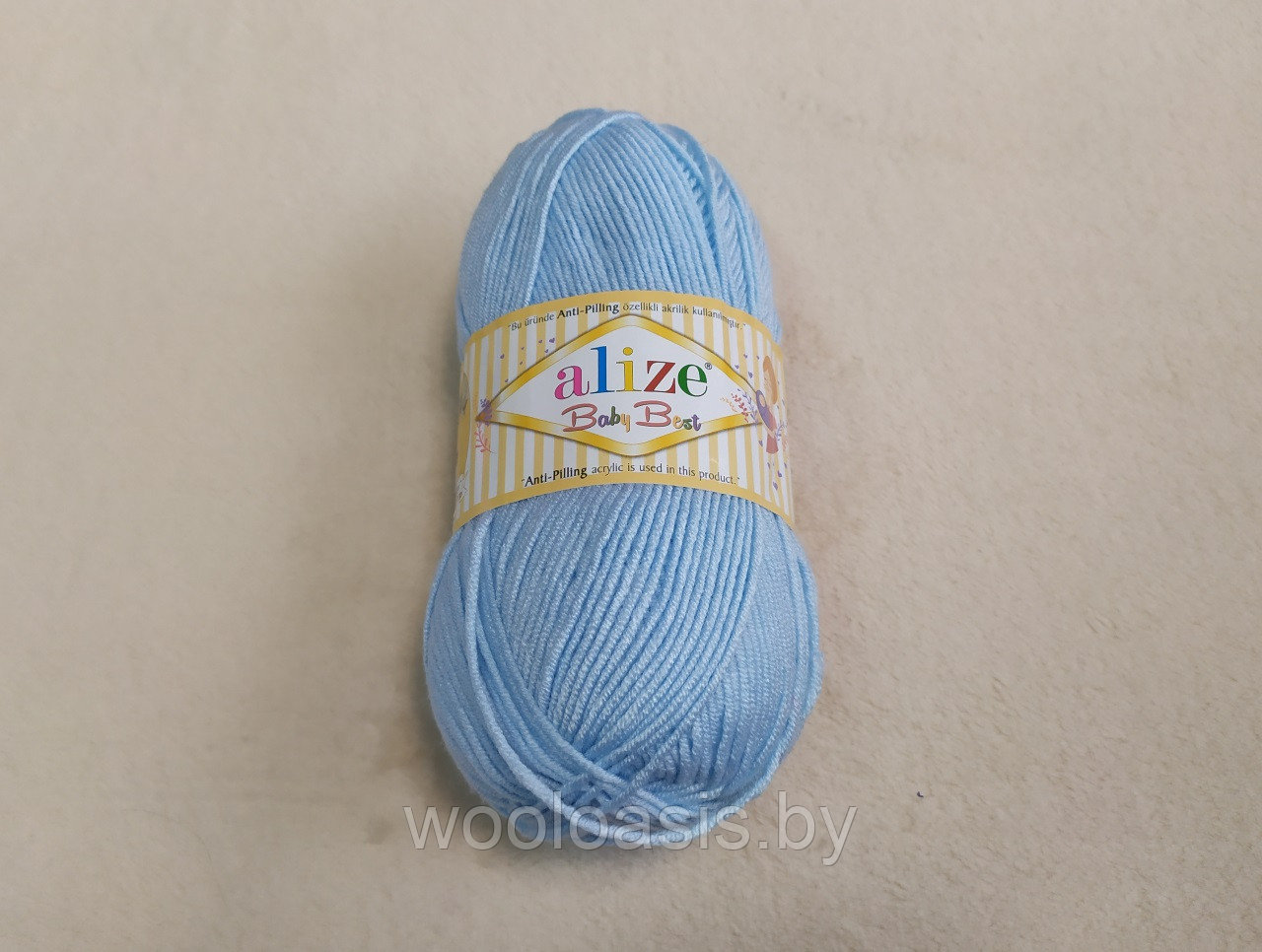 Пряжа Alize Baby Best, Ализе Беби Бест, турецкая, акрил, бамбук, для ручного вязания (цвет 183) - фото 1 - id-p167487424